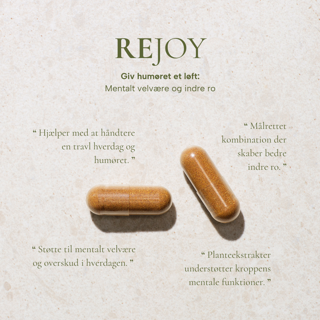 REJOY kosttilskudskapsler fra Sandvig Pharma med anprisninger