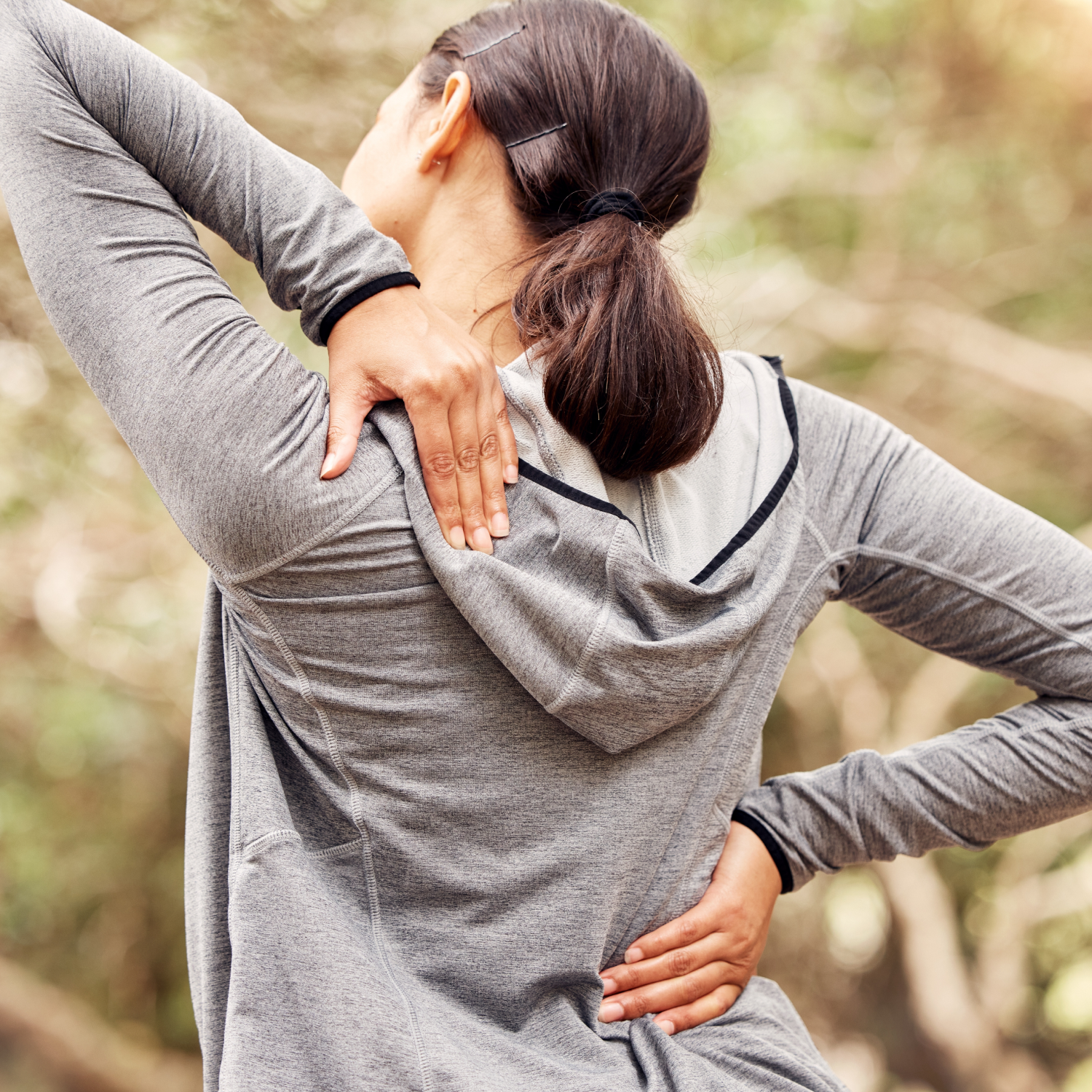 Kvinde med rygsmerter