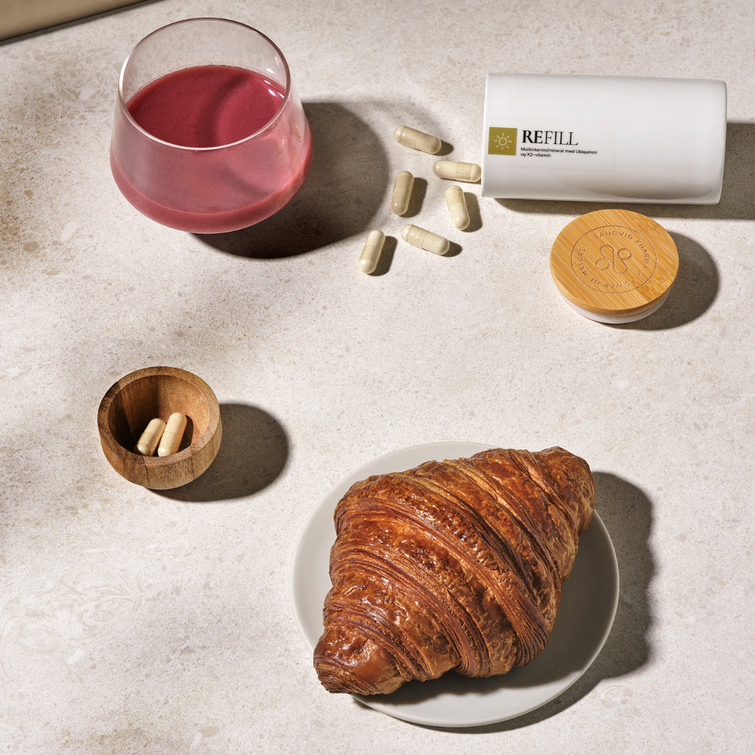 Krukke - veganske kapsler - REFILL multivitaminer & mineraler - naturlige kosttilskud uden tilsætningsstoffer - Sandvig Pharma