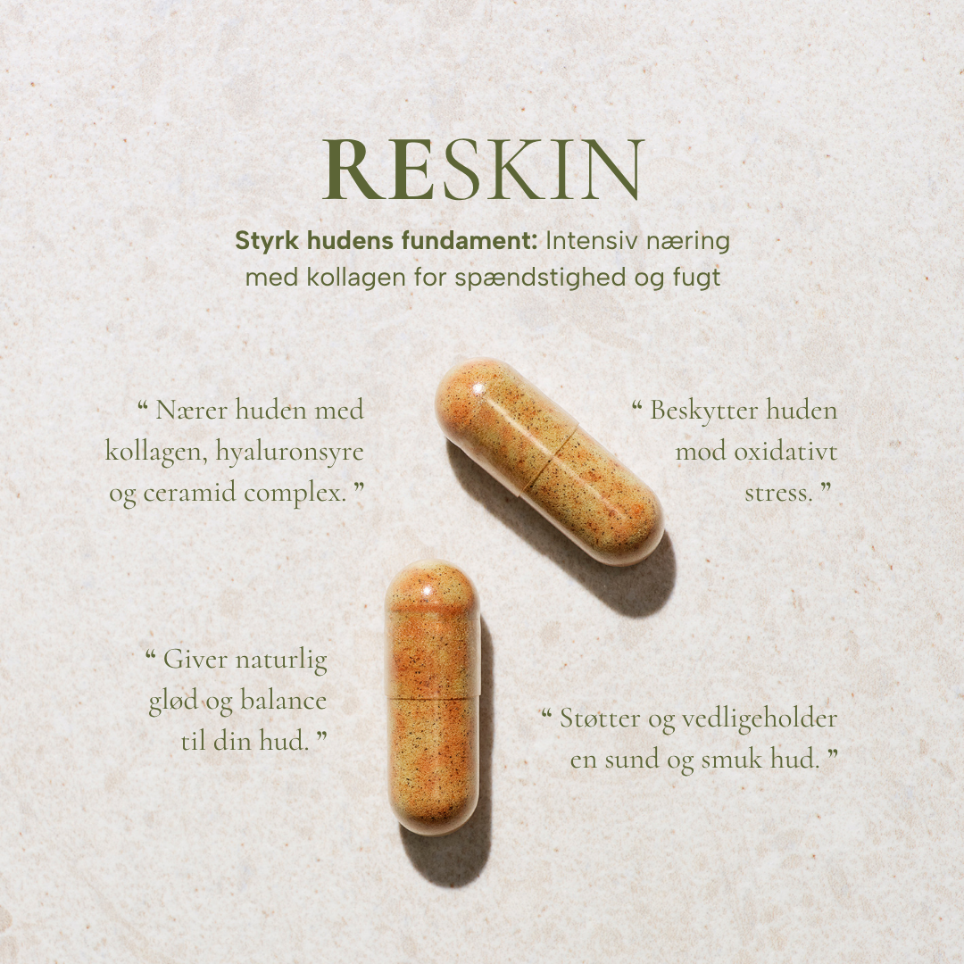 RESKIN kosttilskudskapsler fra Sandvig Pharma med anprisninger