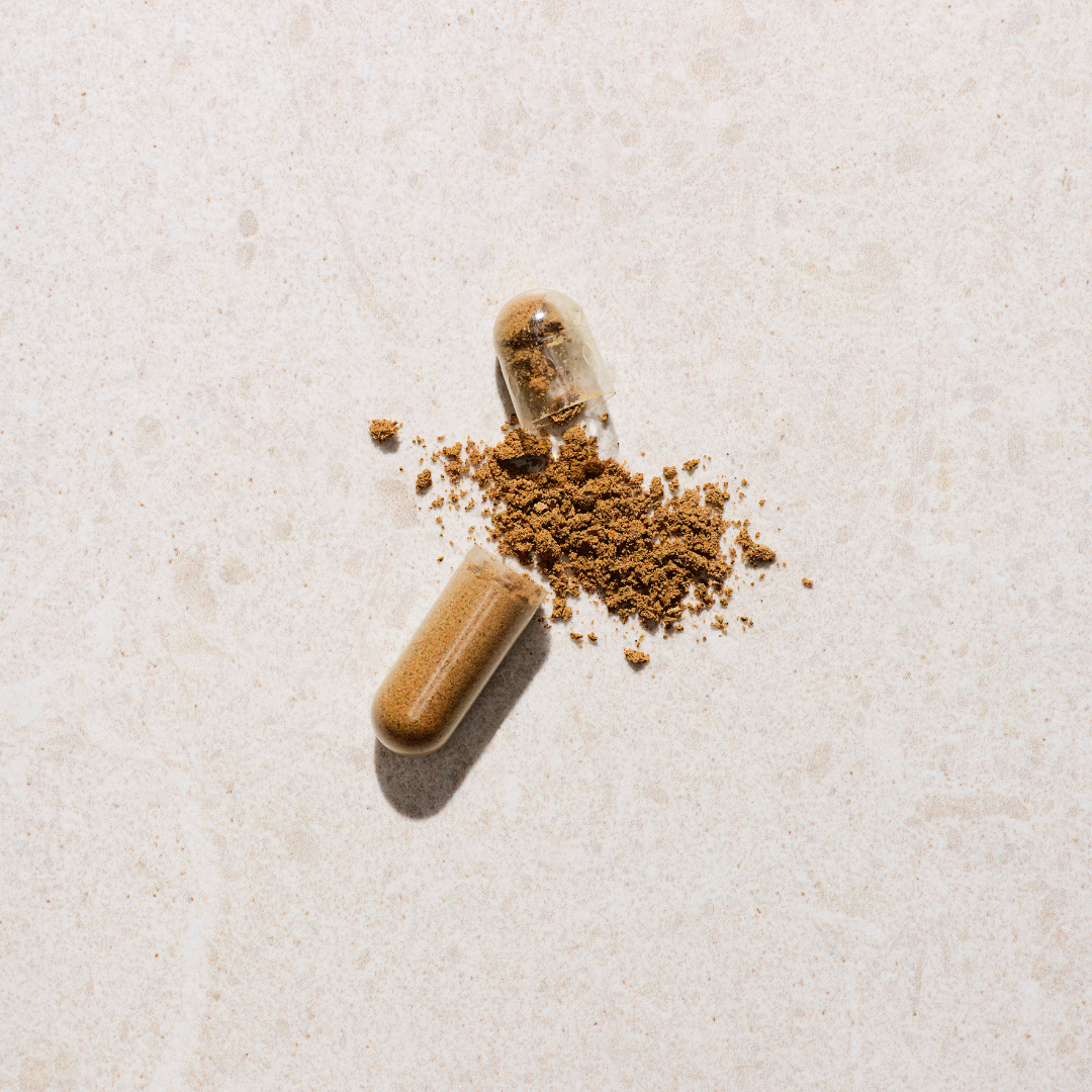 Vegansk kapsel fyldt med urter, vitaminer og mineraler - naturlige kosttilskud uden tilsætningsstoffer - Sandvig Pharma